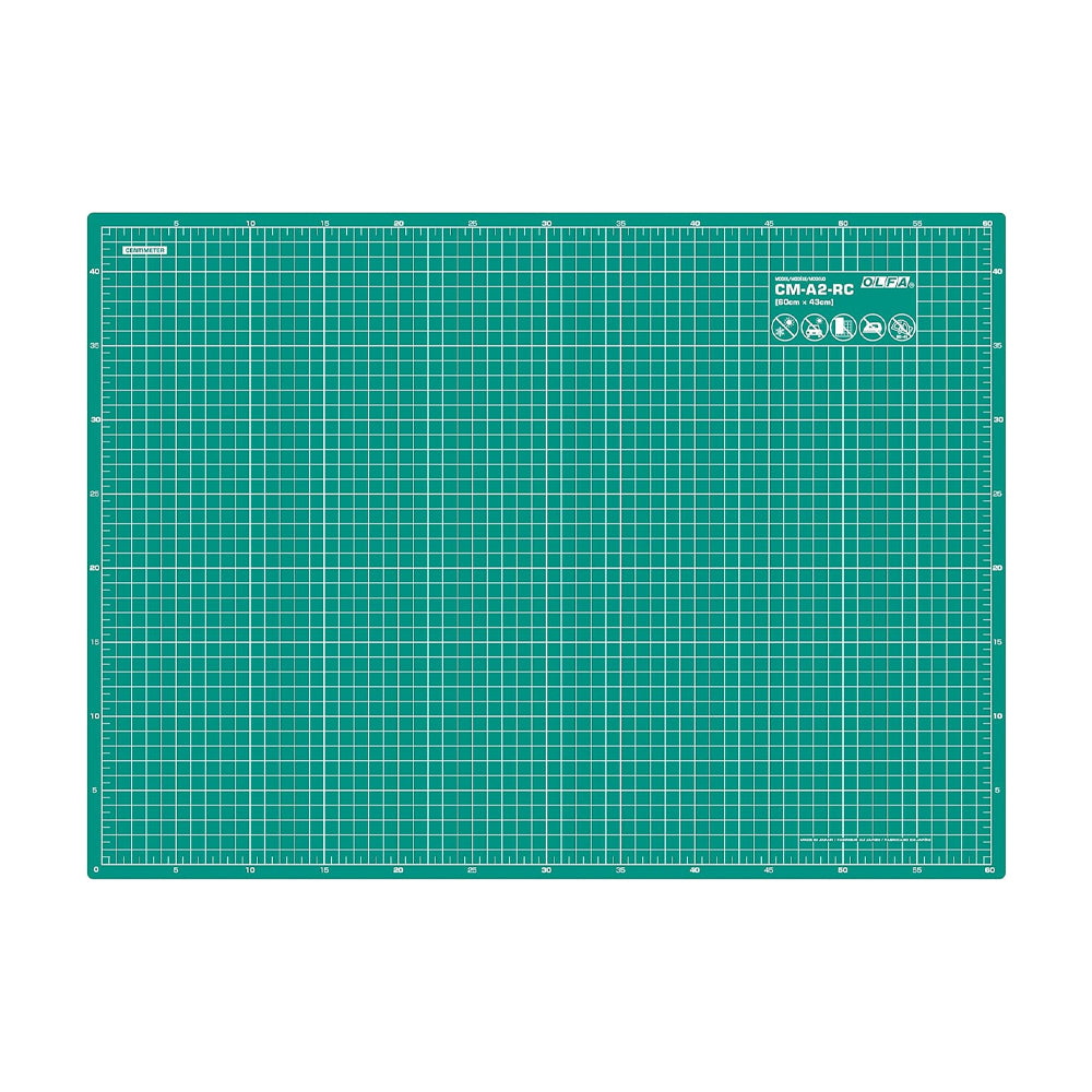 Olfa Self-Healing Double-Sided Cutting Mat, 620x450x2mm