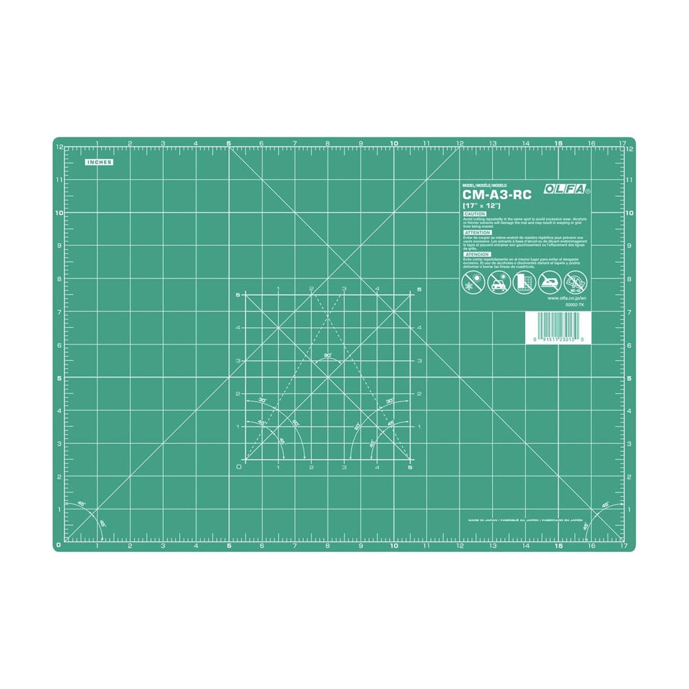 Olfa Self-Healing Double-Sided Cutting Mat, 320x450x2mm