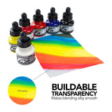 Daler-Rowney FW Primary Acrylic Ink Set, 6 Colours