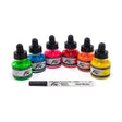 Daler-Rowney FW Neon Acrylic Ink Set, 6 Colours