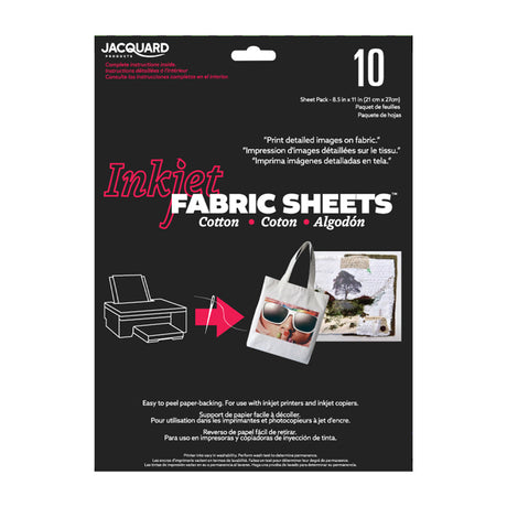 Jacquard Inkjet Cotton Fabric Sheets, 10 pcs.