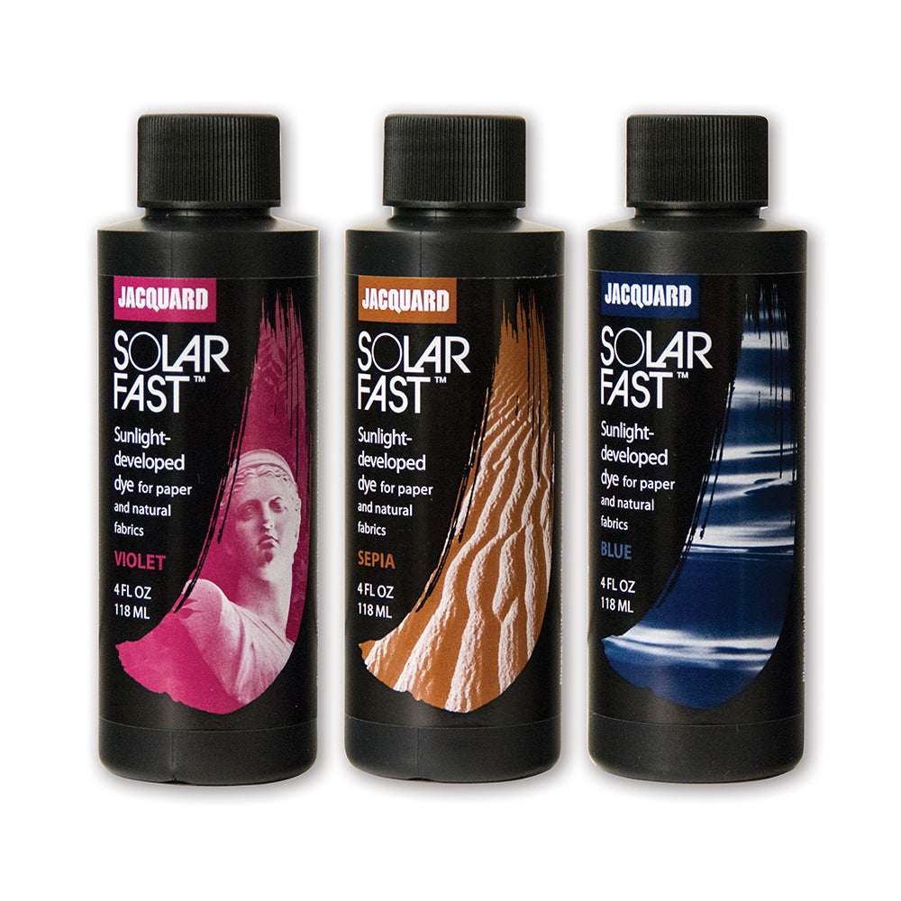 Jacquard SolarFast Dyes for Sunprint Making, various colours – artspices
