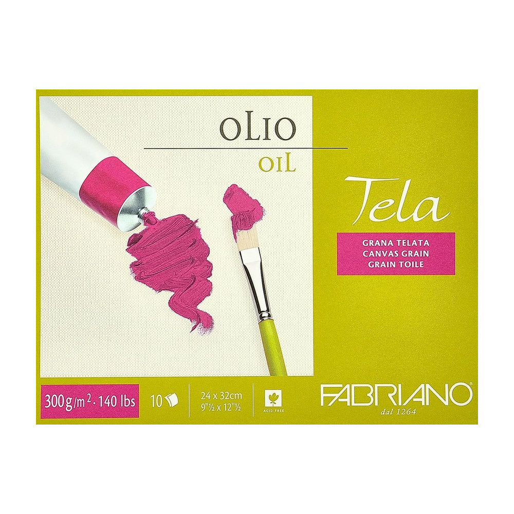 Fabriano Tela Paper for Oil Painting, 10 sheets, 300 gsm