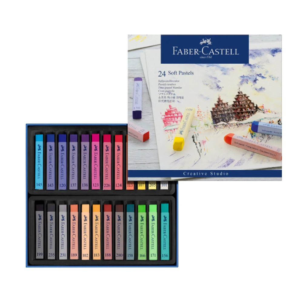 Faber-Castell Soft Pastels, 24 colours