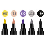Faber-Castell Pitt Artist Fashion Dual Markers Set, 5 pcs.