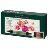 Faber-Castell Pitt Artist Flowers Dual Markers Set, 5 pcs.