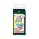 Faber-Castell Pitt Artist India Ink Brush Pen Set, 6 pcs., various pastel colours