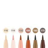 Faber-Castell Pitt Artist India Ink Brush Pen Set, 6 pcs., Portrait