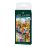 Faber-Castell Pitt Artist India Ink Brush Pen Set, 6 pcs., Summer Vibes