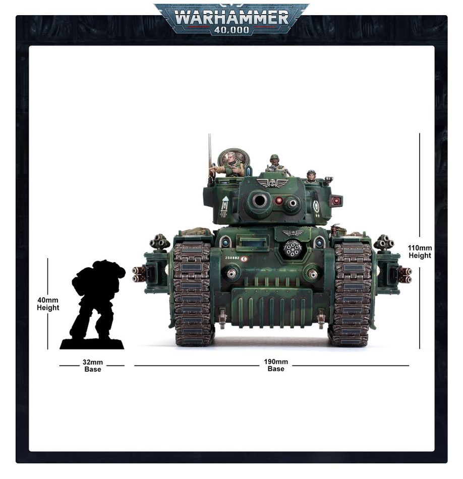 Warhammer 40,000 Rogal Dorn Battle Tank Miniature Set