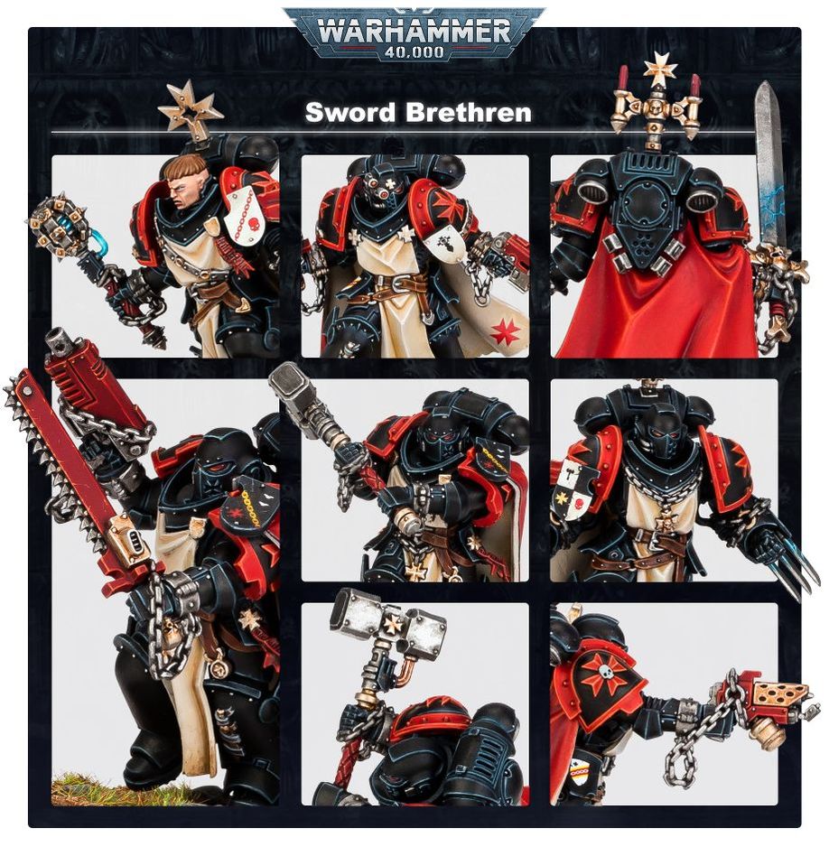 Warhammer 40,000 Black Templars Sword Brethren Miniatures Set