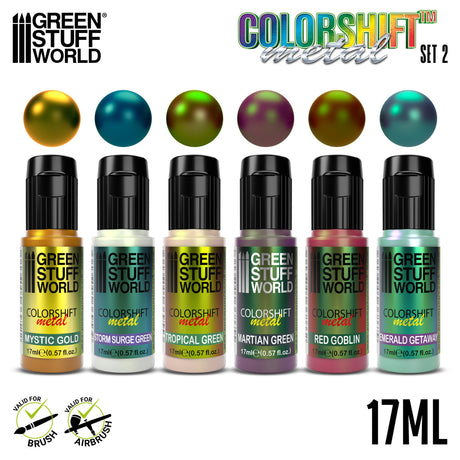 Green Stuff World Chameleon Acrylic Paint Set No. 2, 6x17 ml