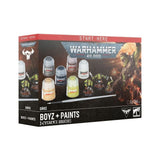 Warhammer 40,000 Orks: Boyz + Paints Miniature and Paint Set