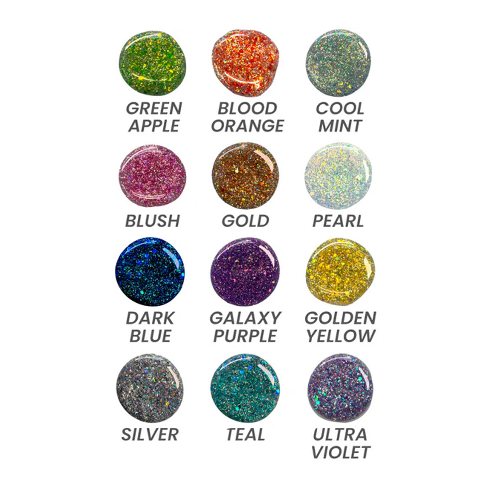 Resin Rockers Glimmer Cure Glitter UV Resin Hard Type, Full Kit