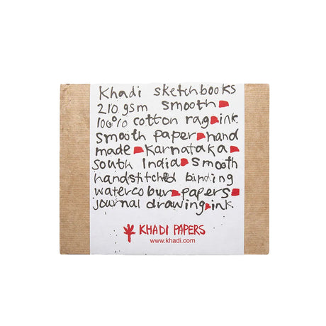 Handmade Khadi Paper Sketching Hard Back Book from India, 40 Pages, 210 gsm