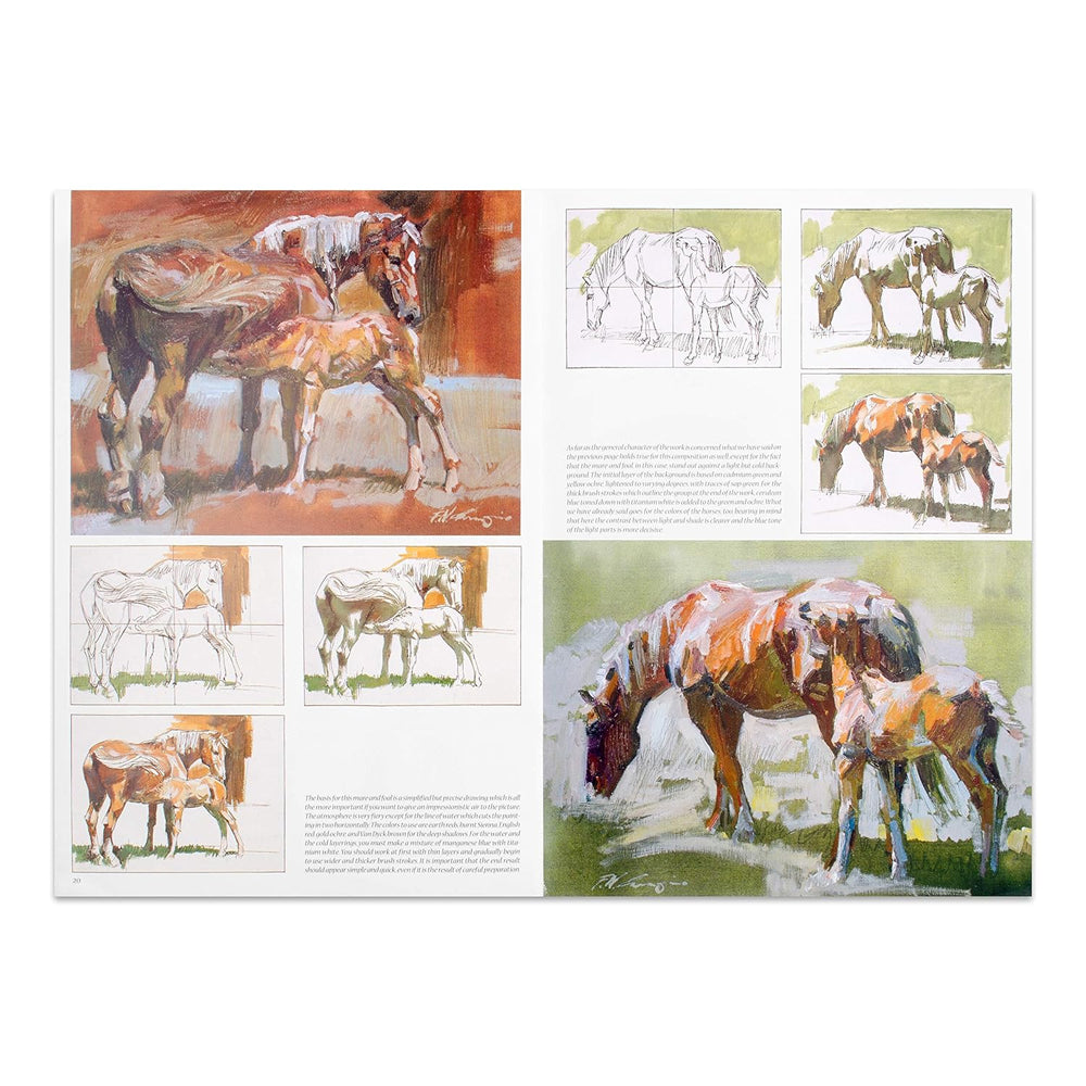 Leonardo Collection Drawing Learning Book - Horses