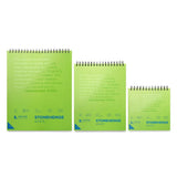 Stonehenge White drawing paper with spiral binding, 32 sheets, 90 lb