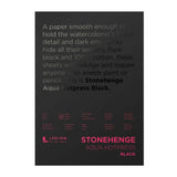 Stonehenge Aqua Black watercolor paper, 15 sheets, 140 lb