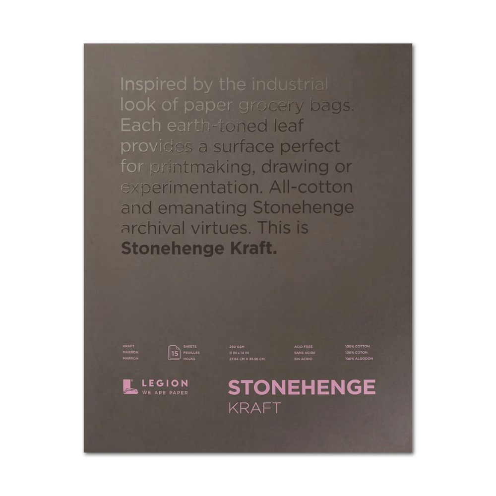 Stonehenge Kraft drawing paper, 15 sheets, 90 lb
