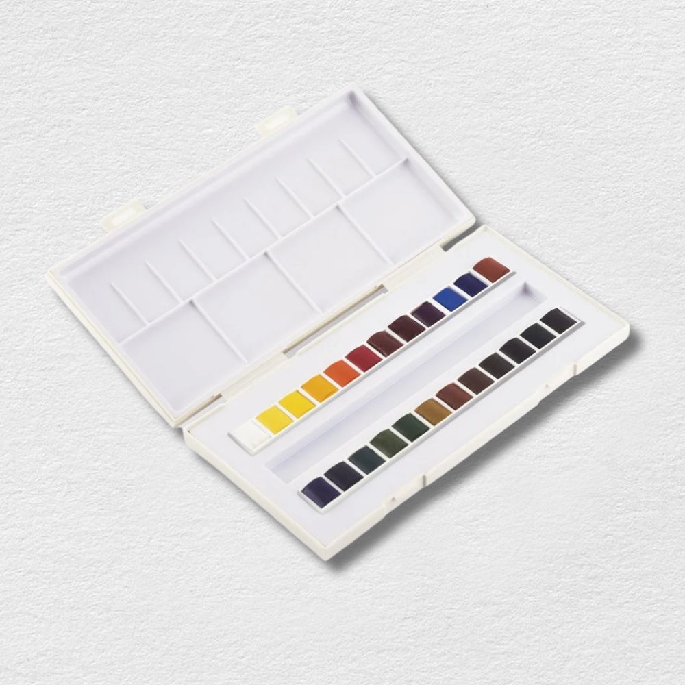 Sennelier La Petite Aquarelle Watercolor Travel Set, 24 colors