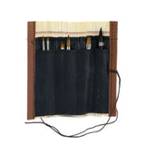 Raphaël Bamboo Roll Travel Brush Set, 6 pcs.