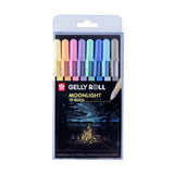 Sakura Gelly Roll Gel Pens Set Moonlight 10 Pastel, 8 colors
