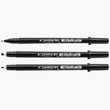 Sakura Pigma Calligrapher Pens Set, 3 pcs., Black