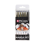 Sakura Pigma Micron Fineliner Set Manga, 6 Pens