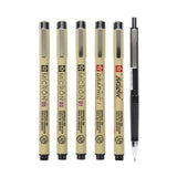 Sakura Pigma Micron Fineliner Set Manga, 6 Pens