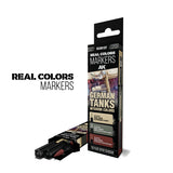 AK Interactive Real Colors Markers German Tanks Interior Colors Set, 3 pcs.