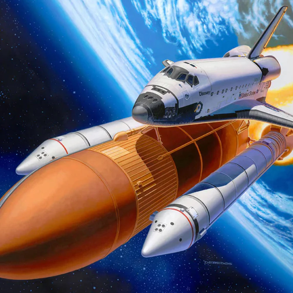 Revell Space Shuttle Discovery - Booster Rockets Scale Model, 1:144