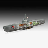 Revell German Submarine Type XXI with Interior Scale Model, 1:144