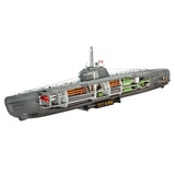 Revell German Submarine Type XXI with Interior Scale Model, 1:144