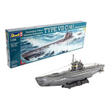 Revell TYPE VII C/41 Atlantic Version Submarine Model Kit, 1:144