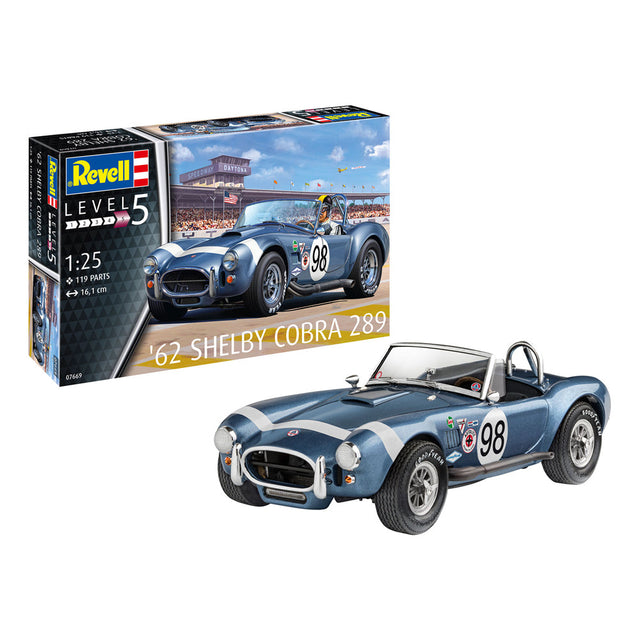 Revell '62 Shelby Cobra 289 Sports Car Scale Model, 1:25