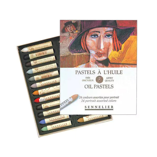 Sennelier Oil Pastel Set, 24 colors