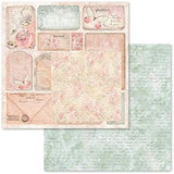 Stamperia Double-Sided Scrapbooking Paper Set - Shabby Rose, 10 units