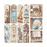 Stamperia Double-Sided Scrapbooking Paper Set - Vintage Library, 10 units