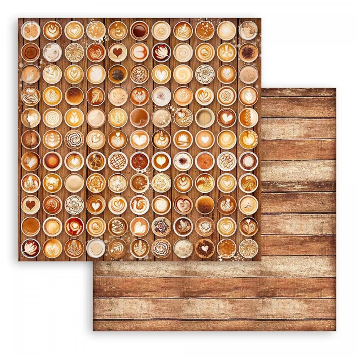 Stamperia Double-Sided Scrapbooking Paper Set - Coffee and Chocolate, 10 units