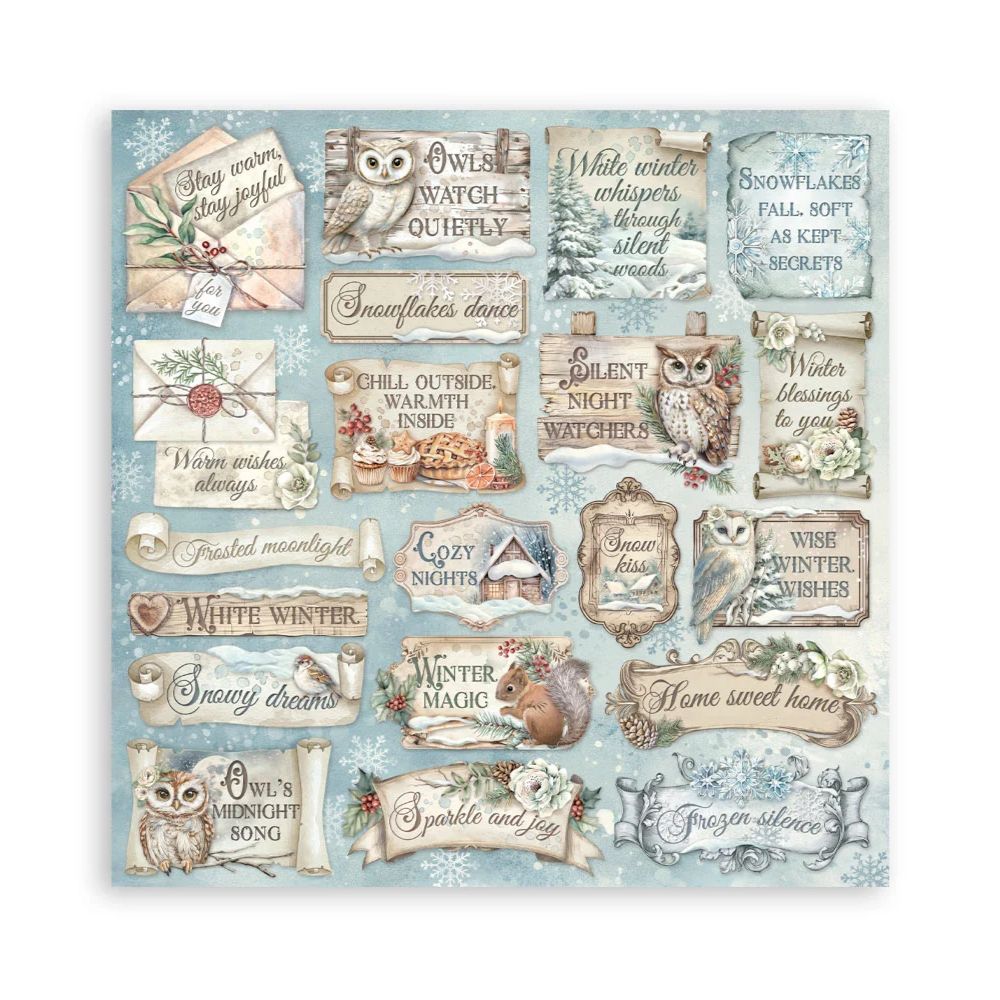 Stamperia Double-Sided Scrapbooking Paper Set - The Owl’s House, 10 units