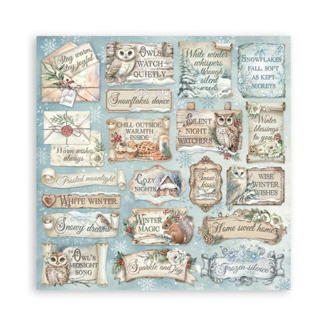 Stamperia Double-Sided Scrapbooking Paper Set - The Owl’s House, 10 units