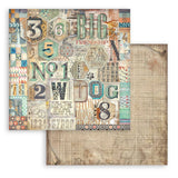 Stamperia Double-Sided Scrapbooking Paper Set - Furry Friends Backgrounds Selection, 10 units