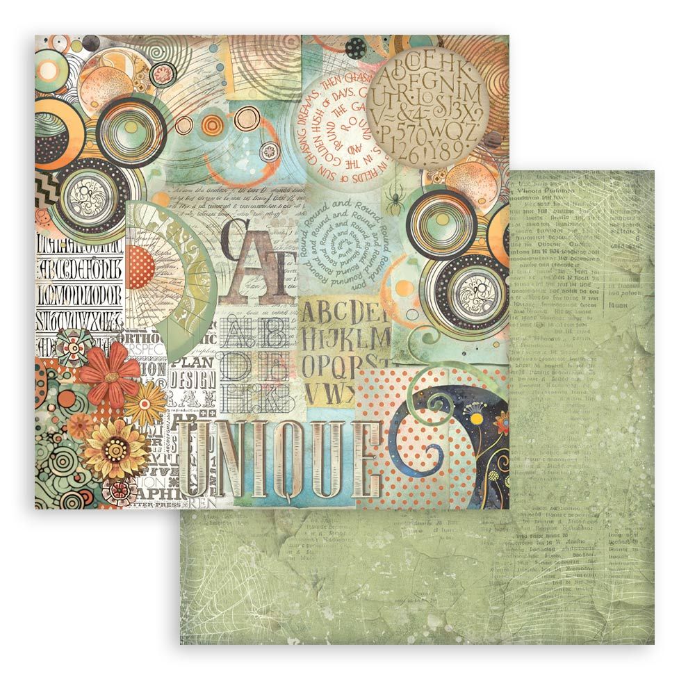 Stamperia Double-Sided Scrapbooking Paper Set - Furry Friends Backgrounds Selection, 10 units