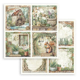 Stamperia Double-Sided Scrapbooking Paper Set - Herbarium Silvae,  10 units