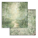 Stamperia Double-Sided Scrapbooking Paper Set - Herbarium Silvae Backgrounds Selection, 10 units