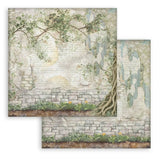 Stamperia Double-Sided Scrapbooking Paper Set - Herbarium Silvae Backgrounds Selection, 10 units
