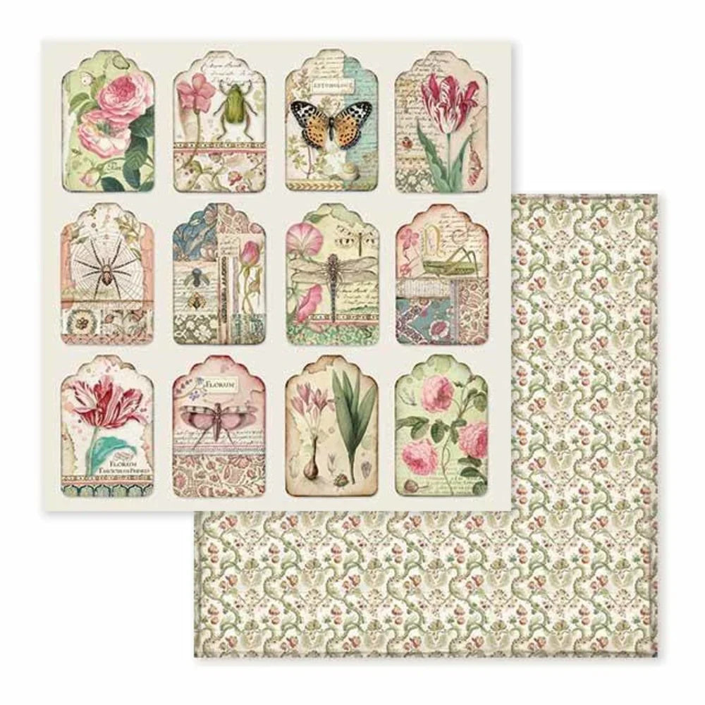 Stamperia Double-Sided Scrapbooking Paper Set - Spring, 10 units