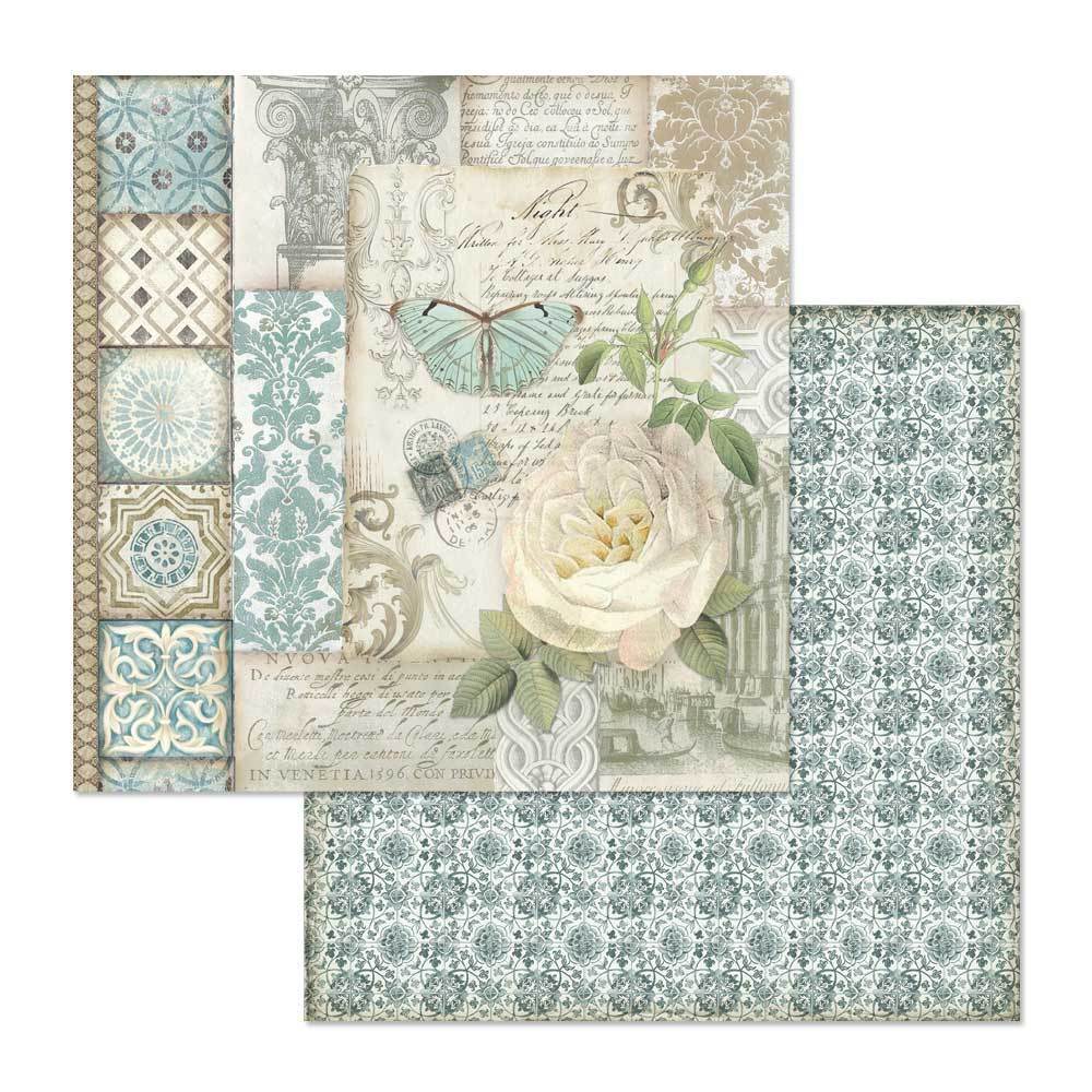 Stamperia Double-Sided Scrapbooking Paper Set - Azulejos, 10 units