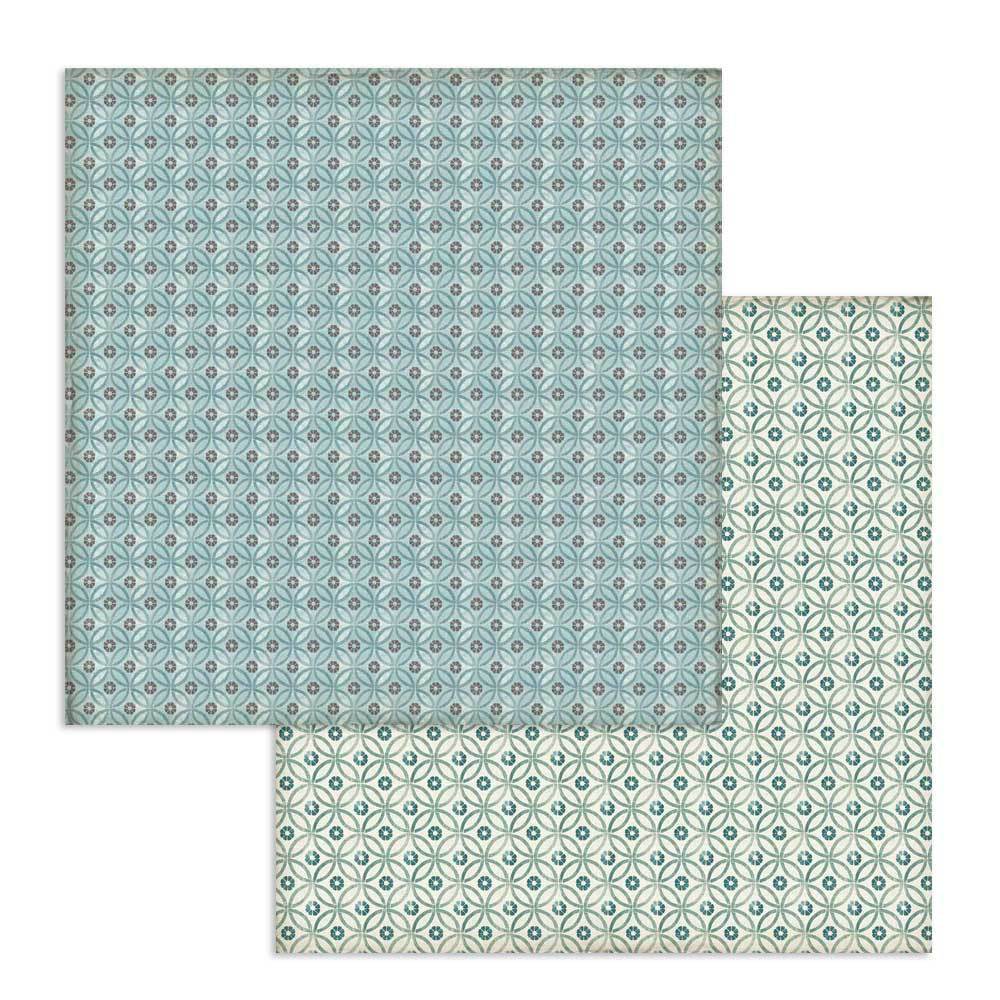 Stamperia Double-Sided Scrapbooking Paper Set - Azulejos, 10 units