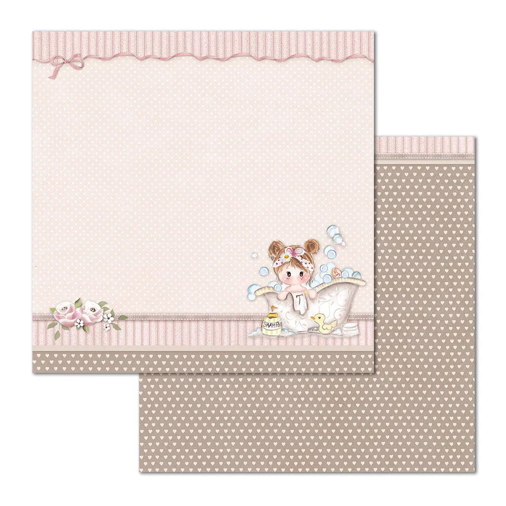 Stamperia Double-Sided Scrapbooking Paper Set - Little Girl, 10 units